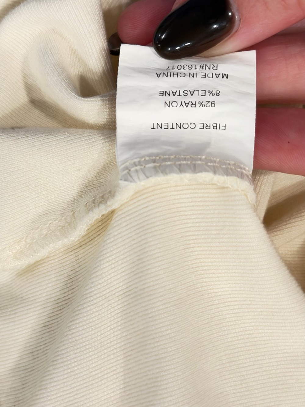 Princess Polly Cream Ivory Tie Neck Halter Top Size US 2 - Picture 5 of 5